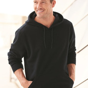 Cotton Blend Hooded Pullover Sweatshirt