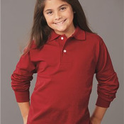 SpotShield™ Youth Long Sleeve Polo