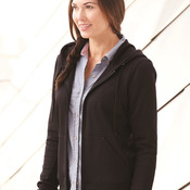 Poly Women's Hooded Full-Zip Sweatshirt